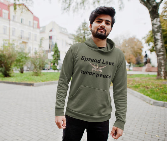 Spread Love Wear Peace  Hoodie